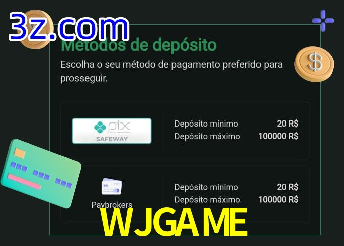 O cassino WJGAME oferece uma grande variedade de métodos de pagamento