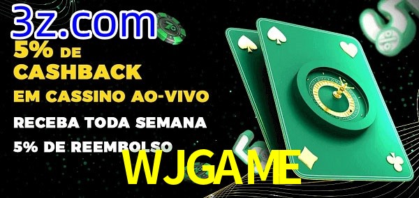 Promoções do cassino ao Vivo WJGAME